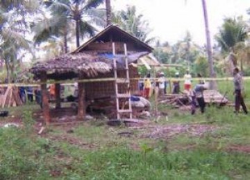 Gubuk tempat pelarian Baridin di Garut