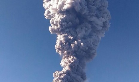 Merapi phreatic eruption.