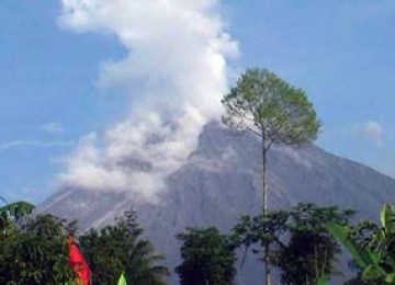 Gunung Semeru di Lumajang, Jatim.