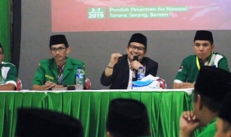 Gus Ami, A Muhaimin Iskandar, saat menghadiri PKN Ansor.