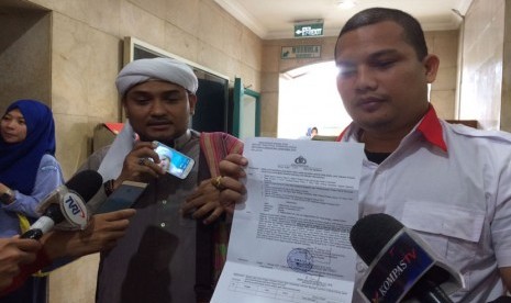 Habib Novel Bamukmin diperiksa sebagai saksi kasus dugaan tindak pidana pencucian uang (TPPU) yayasan keadilan untuk bersama di gedung Bareskrim sementara di Kementerian Kelautan dan Perikanan (KKP), Gambir, Jakarta Pusat, Senin (13/2).