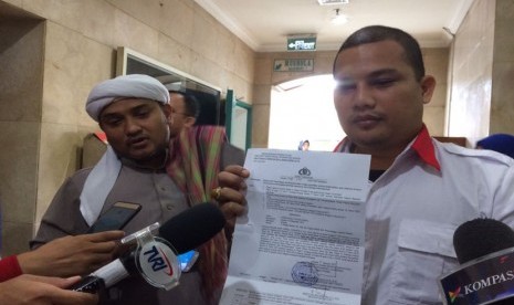 Habib Novel Bamukmin diperiksa sebagai saksi kasus dugaan tindak pidana pencucian uang (TPPU) yayasan keadilan untuk bersama di gedung Bareskrim sementara di Kementerian Kelautan dan Perikanan (KKP), Gambir, Jakarta Pusat, Senin (13/2).