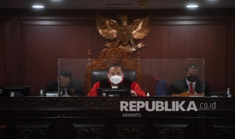 Hakim Konstitusi Aswanto. Keputusan DPR mengganti hakim Mahkamah Konstitusi (MK) Aswanto dinilai sebagai ajang pamer kekuasaan. Ilustrasi.