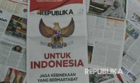 Halaman sampul Harian Republika edisi Jumat  4 November 2016