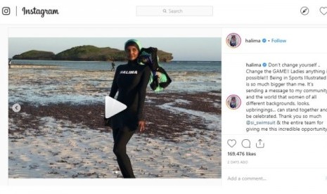 Halima Aden: Super model Muslim Halima Aden.