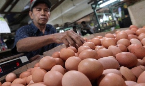 harga telur naik. Harga telur ayam menjadi penyumbang terbesar inflasi pada JUli 2018. (ilustrasi)