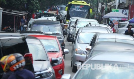 Kemacetan lalu lintas saat mudik lebaran (ilustrasi) 