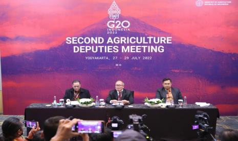 Hari kedua Pertemuan Kelompok Kerja (Pokja) Pertanian (Second Agriculture Deputies Meeting/ADM) semua anggota G20 dan perwakilan organisasi internasional mengapresiasi berbagai inisiatif yang disampaikan Indonesia.