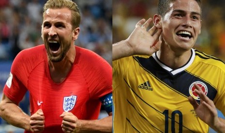 Harry Kane dan James Rodriguez