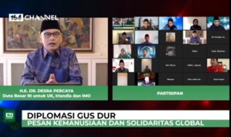 Dubes RI untuk Inggris, Irlandia, dan IMO HE Dr Desra Percaya, mengaku terinspirasi warisan diplomasi Gus Dur