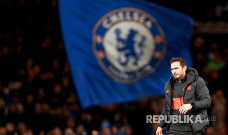 Pelatih Chelsea Frank Lampard.