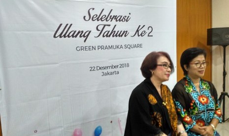 Head of Communications Green Pramuka City, Lusida Sinaga (kiri) dan General Manager Green Pramuka Square, Liza Monalisa (kanan).