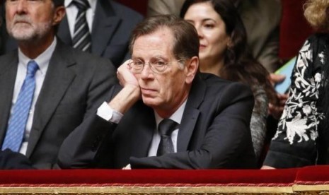 Head of the Palestinian Mission in France, Hael Al Fahoum attends a debate on Palestine status at the National Assembly in Paris November 28, 2014. 