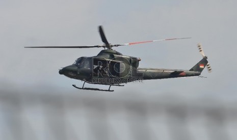 Helikopter jenis Bell 412 milik TNI AD.