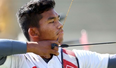 Hendra Purnama saat beraksi di Olimpiade Rio de Janeiro.