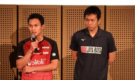 Hendra Setiawan (kanan) dan Mohammad Ahsan.