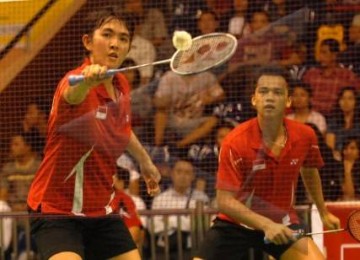 Hendra Aprida Gunawan saat masih berpasangan dengan Vita Marissa. 