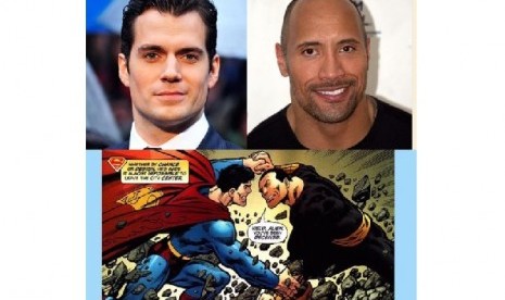 Henry Cavill Bermain dengan The Rock di Film Shazam.