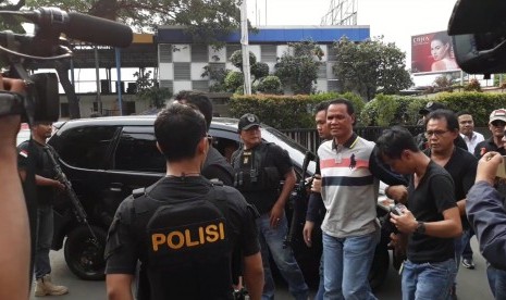 Hercules ditangkap Polres Metro Jakarta Barat karena kasus perebutan lahan, Rabu (21/11).