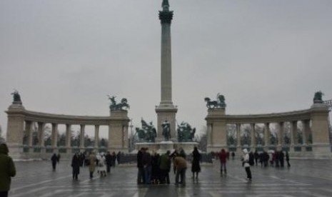 Heroes' Square di Budapest, Hungaria