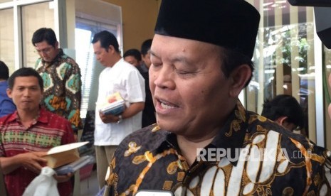 Hidayat Nur Wahid (HNW) saat melakukan sosialisasi empat pilar di Yayasan Alfida, Bengkulu, Kamis (21/12).