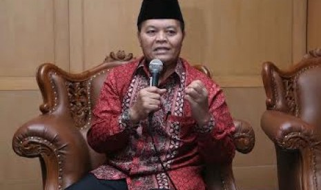 Hidayat Nur Wahid saat berdiskusi di MPR, Kamis (12/2)