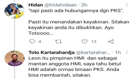 Himpunan Mahasiswa Islam dituding sebagai ormas binaan Partai Keadilan Sejahtera (PKS).