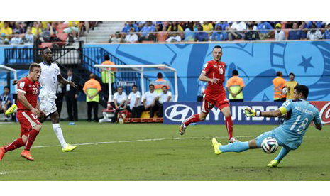 Honduras versus Swiss.