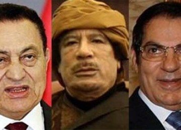 Hosni Mubarak-Qaddafi-Ben Ali