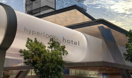 Hotel futuristik Hyperloop.