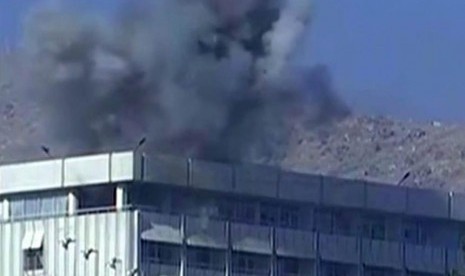 Hotel yang diserang Taliban di Kabul.