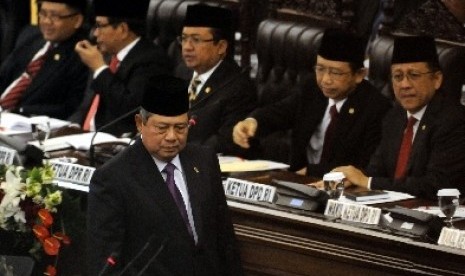 House Speaker Marzuki Alie chaired a joint session of the House of Representatives (DPR) and the Regional Representative Council (DPD) on Friday