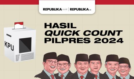 Hsil hitung cepat atau quick count Pilpres 2024.