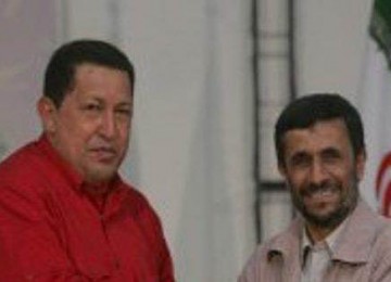 Hugo Chavez dan Mahmoud Ahmadinejad