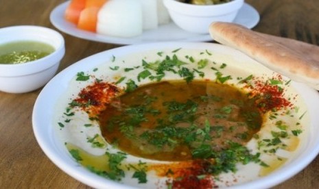 Hummus di restoran Netanya Israel