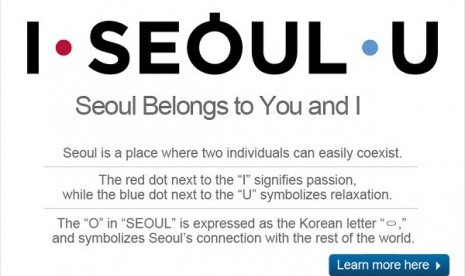 I Seoul U, brand image guna mengedepankan pariwisata di Kota Seoul.