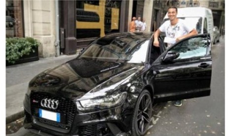 Ibrahimovic dan tunggangan barunya, Audi RS6 Avant.