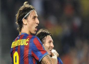 Ibrahimovic dan Messi akan jadi tumpuan di lini depan Barcelona.