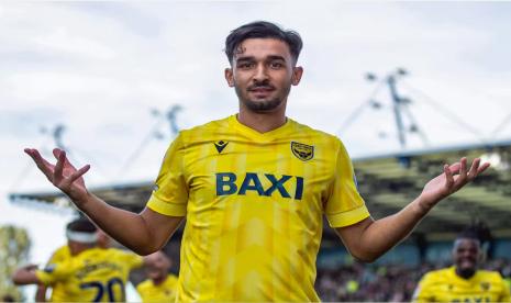 Idris El Mizouni, pencetak gol kemenangan Oxford United atas Stoke City di Divisi Championship.