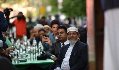 Iftar in the City di Bronx, New York City, AS.