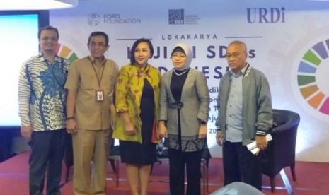 IIEF dan URDI Gelar Lokakarya Kajian Studi Pemerintah Daerah dalam Capian SGDs, Kuningan, Jakarta Selatan, Selasa (30/4).