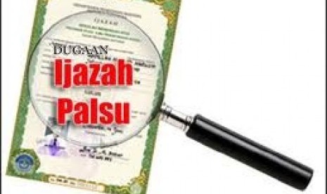 Ijazah Palsu (ilustrasi)