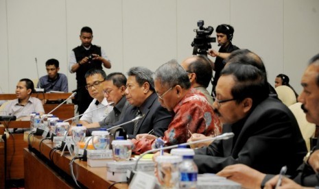 Ikahi menggelar rapat dengar pendapat umum dengan Pansus Hak Angket KPK DPR di Gedung Parlemen, Senin (4/9).