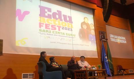 Ikatan Alumni (IKA) UNJ bersama Dompet Dhuafa mengadakan Edu Action Fest 2023 di Gedung Ki Hadjar Dewantara Universitas Negeri Jakarta (UNJ), Jumat (24/11/2023).