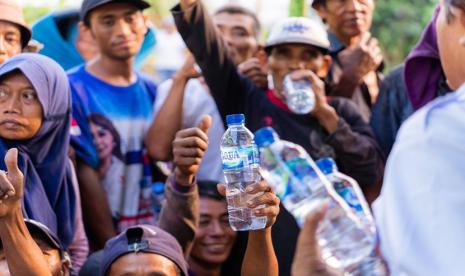 Produk air minum dalam kemasan dari Danone Indonesia.