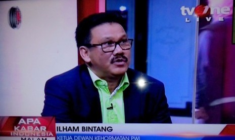 Ilham Bintang dalam sbuah acara diskusi di TVOne