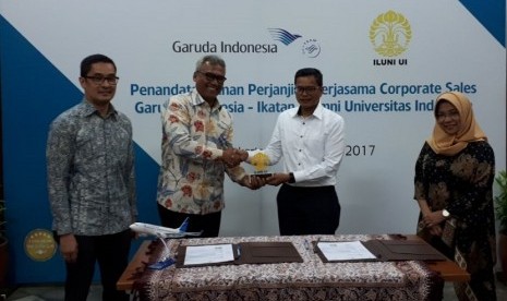 Iluni UI-Garuda Indonesia jalin kerja sama.