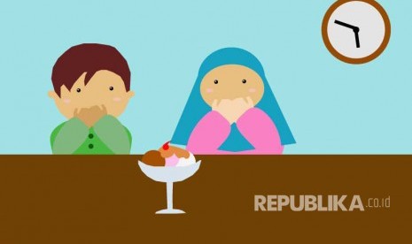 Anak menunggu waktu buka puasa (ilustrasi). Wacana libur sekolah selama Ramadhan dinilai berpotensi memberikan dampak kurang baik pada aspek akademik.