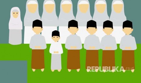 Ilustrasi. Hari Raya Idul Fitri 1443 Hijriah menjadi momentum bagi anak dan para pelajar untuk meminta maaf kepada orang tua yang telah mendidik dan membesarkannya. 