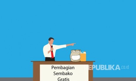 Ilustrasi Bagi-bagi Sembako saat pilkada